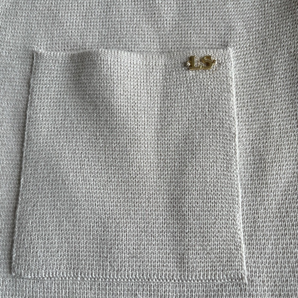Luisa Spagnoli Wool Knit Sweater Vest Beige Size Large - Picture 5 of 8